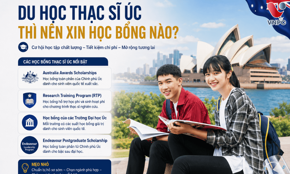 Học Bổng Du Học Úc Thạc Sĩ